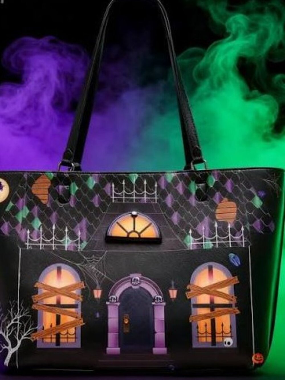 Betsey Johnson Kitsch Boo & Breakfast Tote Black NWT